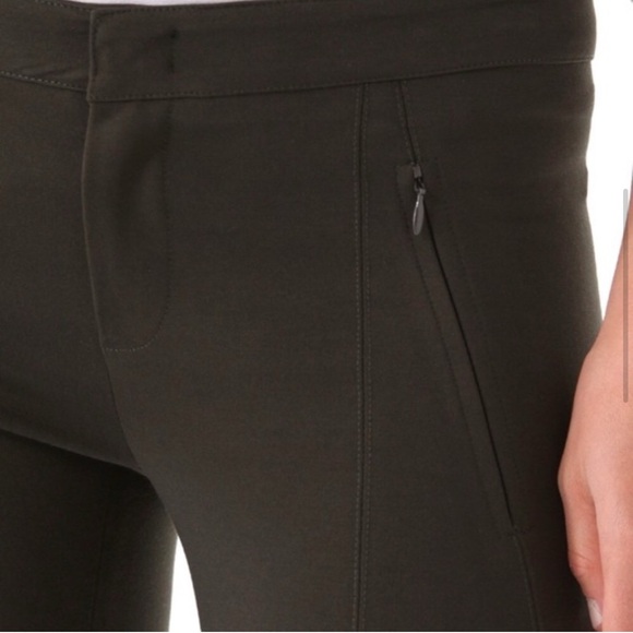 Women’s VINCE $295 Ponte Stretch Riding Skinny Slim Solid Brown Pants Size 8 - Picture 2 of 8